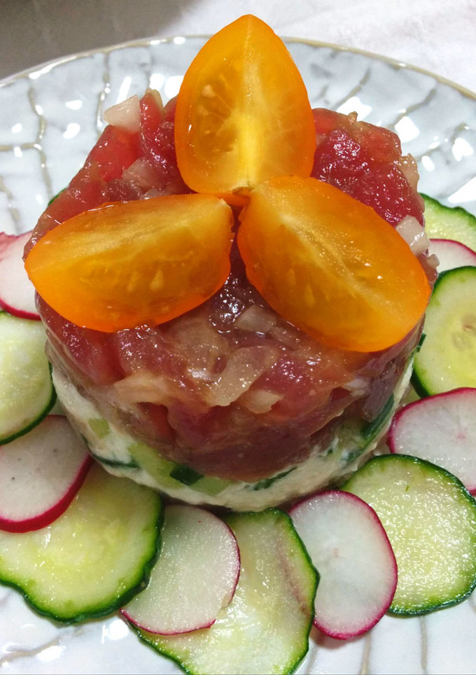マグロの和風タルタル-レシピのメイン写真
