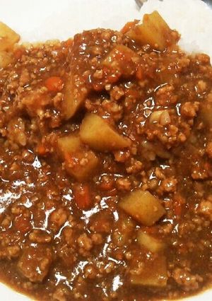 ひき肉カレー-レシピのメイン写真