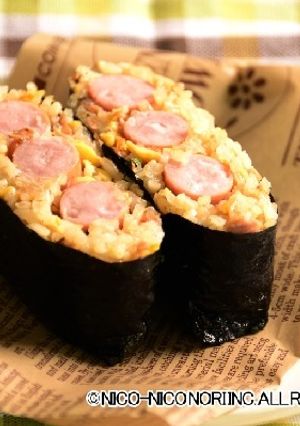 超簡単♪冷凍チャーハンおにぎらず-レシピのメイン写真