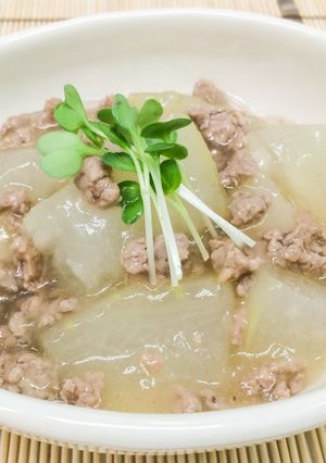 冬瓜の豚ひき肉あんかけ～液体塩こうじ～-レシピのメイン写真
