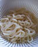 乾麺のうどんがもっちり生麺みたいに！？