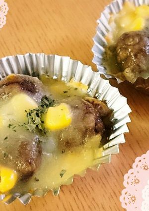 お弁当用♡ミートボールのチーズのせ-レシピのメイン写真