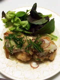 薬味たっぷり鶏胸肉の簡単ステーキ♡-レシピのメイン写真