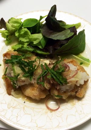薬味たっぷり鶏胸肉の簡単ステーキ♡-レシピのメイン写真