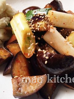 なすと長ねぎの豆板醤炒め-レシピのメイン写真