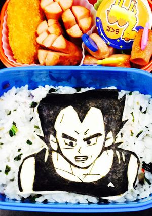 ドラゴンボール☆ベジータ☆キャラ弁-レシピのメイン写真