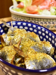 いわしのくるくる紫蘇チーズ焼き-レシピのメイン写真
