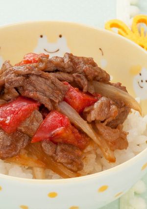 1歳からの☆トマト牛丼-レシピのメイン写真
