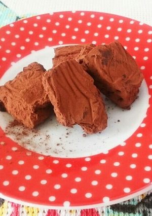 ココナッツオイルと純ココアで生チョコ♪-レシピのメイン写真