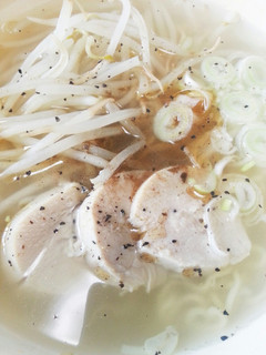 とりハムのゆで汁で塩ラーメン-レシピのメイン写真