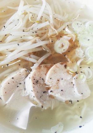 とりハムのゆで汁で塩ラーメン-レシピのメイン写真