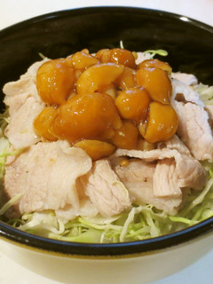 なめこと豚バラの塩だれ丼-レシピのメイン写真