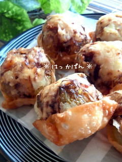 塩トマトで♪ちび玉の餃子パンツ揚げ?-レシピのメイン写真