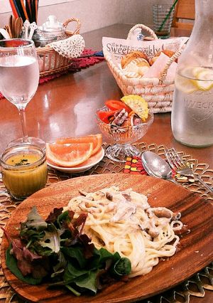 簡単☆豪華☆たらこクリームパスタ-レシピのメイン写真