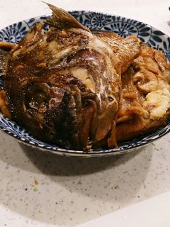 鯛のアラ炊き-レシピのメイン写真