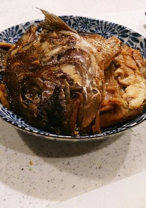 鯛のアラ炊き-レシピのメイン写真
