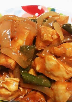 簡単☆鶏むね肉と玉ねぎのスパイシー炒め-レシピのメイン写真