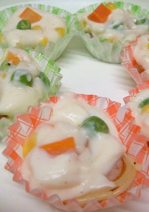 お弁当に☺カップスパゲッティグラタン-レシピのメイン写真