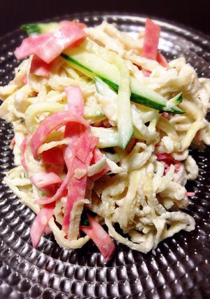切り干し大根とビアハムのサラダ。-レシピのメイン写真
