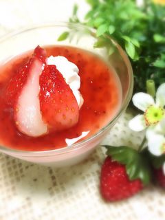 いちごとお豆腐のムース-レシピのメイン写真