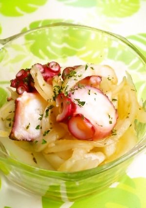 ☺たこと玉ねぎのタバスコレモンマリネ☺-レシピのメイン写真