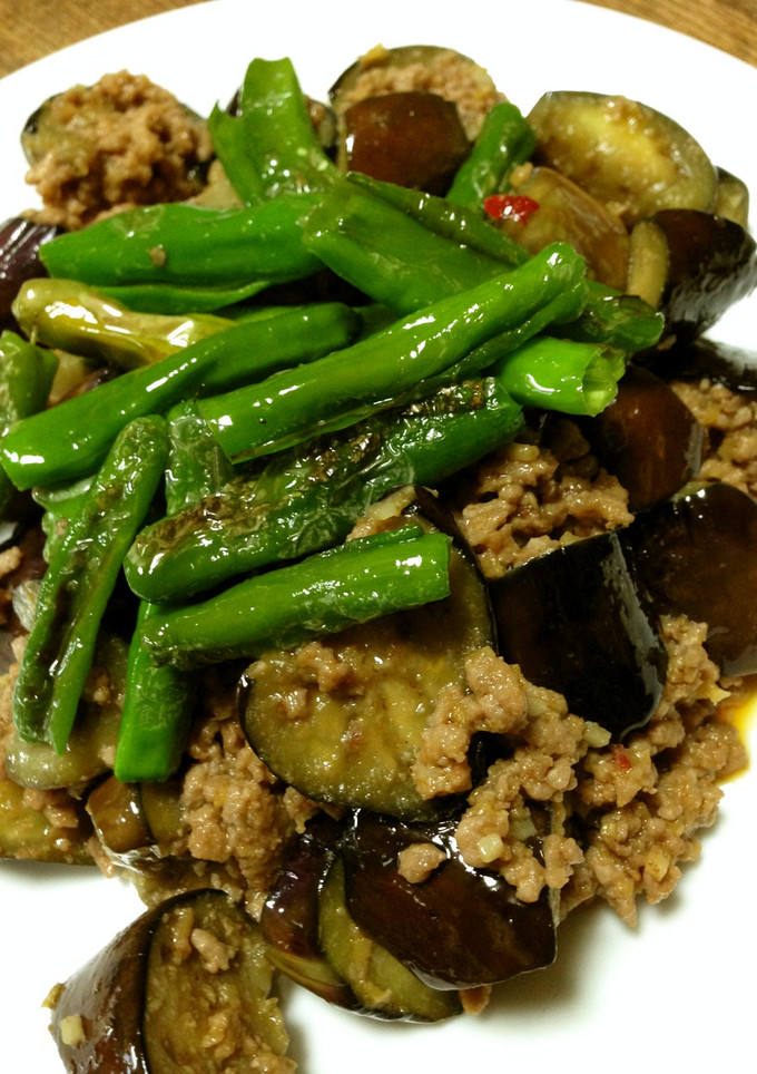 茄子・挽き肉・ししとうの味噌炒め-レシピのメイン写真