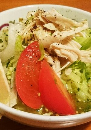 蒸し鶏のレモン風味ぶっかけ塩ラーメン-レシピのメイン写真