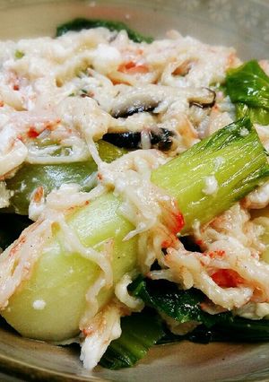 ちんげん菜とカニかまあんかけ-レシピのメイン写真