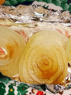 鮭と玉ねぎのホイル焼き♪-レシピのメイン写真
