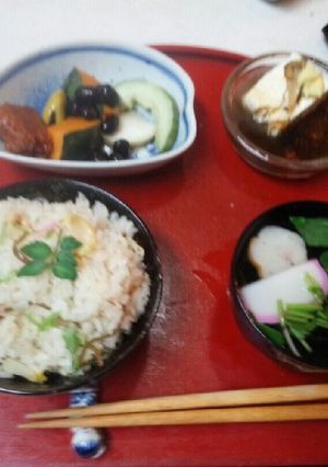 血管ダイエット食339(焼き竹の子飯)-レシピのメイン写真
