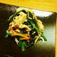 ほうれん草とシラスのごま和え