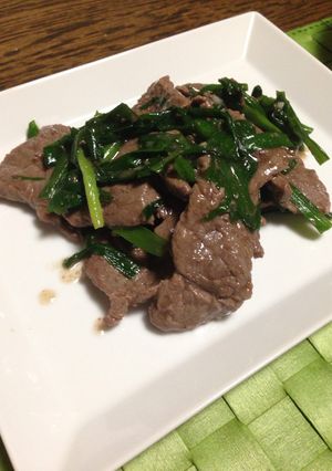 牛肉とニラの元気もりもり炒め-レシピのメイン写真