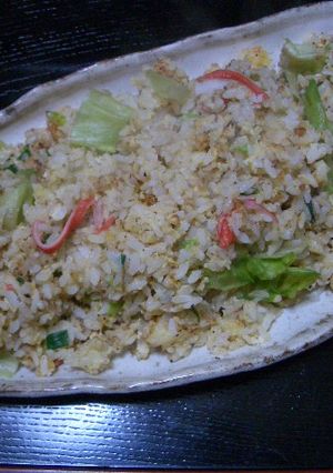 シャキシャキ♪レタスチャーハン-レシピのメイン写真