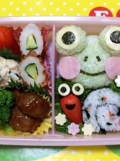 キャラ弁 カエル-レシピのメイン写真