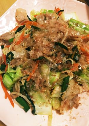 野菜たっぷり！簡単！ソーメンチャンプルー-レシピのメイン写真