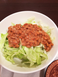 納豆レタスの簡単サラダ-レシピのメイン写真