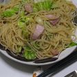 春キャベツとベーコンとアンチョビのパスタ