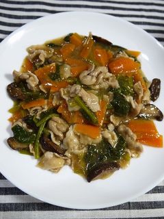 簡単!豚肉とほうれん草の中華旨煮-レシピのメイン写真