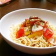 干し貝柱とタコの冷製パスタ