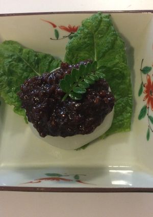 大根煮の生姜たっぷり肉味噌がけ-レシピのメイン写真