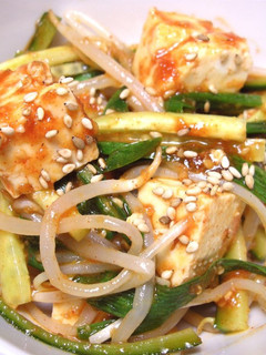 簡単! お豆腐とニラのナムル-レシピのメイン写真