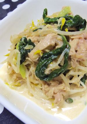 簡単もやしサラダ♡麺つゆマヨ-レシピのメイン写真