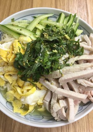冷麵風・冷やしぶっかけ塩ラーメン-レシピのメイン写真