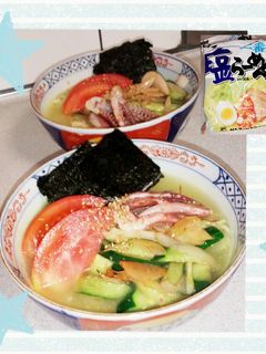 夏野菜のさっぱり塩ラーメン-レシピのメイン写真