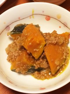 かぼちゃのカレーそぼろ煮-レシピのメイン写真