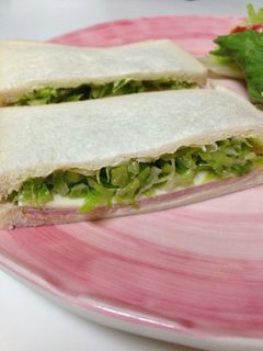 キャベツとハムとチーズのサンド-レシピのメイン写真