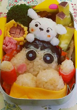 ぶりぶりークレヨンしんちゃん キャラ弁-レシピのメイン写真