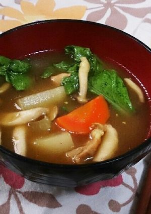 野菜たっぷり！カレースープ-レシピのメイン写真