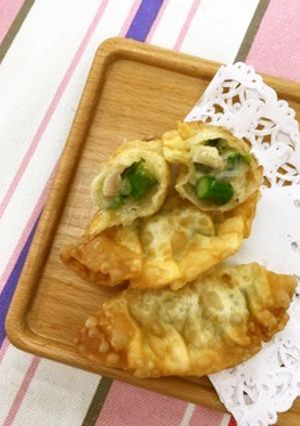 アスパラガスの揚げ餃子-レシピのメイン写真