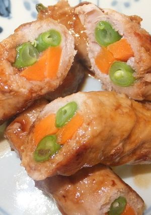豚肉のロール野菜巻き-レシピのメイン写真